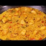 Receta de arroz al curry con pollo y verduras