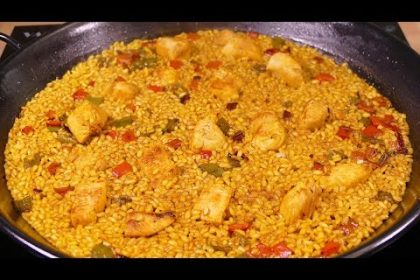 Receta de arroz al curry con pollo y verduras