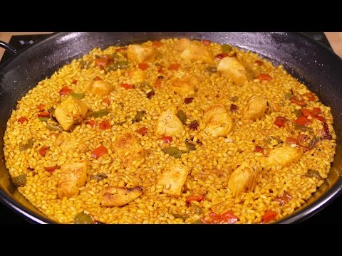 Receta de arroz al curry con pollo y verduras