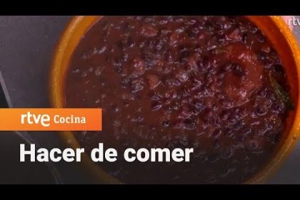 Receta de alubias negras con arroz