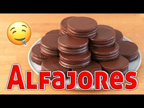 Receta de alfajores cubiertos de chocolate