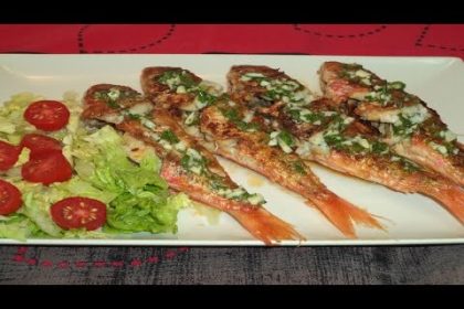 Receta de trillas salmonetes a la moda de sur