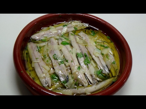 Receta de anchoas en marinada