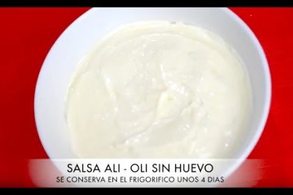 Receta de alioli sin huevo