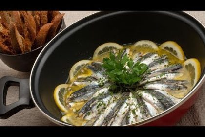 Receta de anchoas blanqueadas al horno