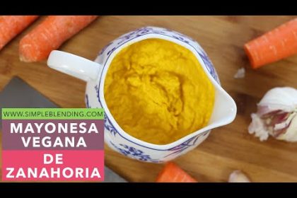 Receta de veganesa de zanahoria