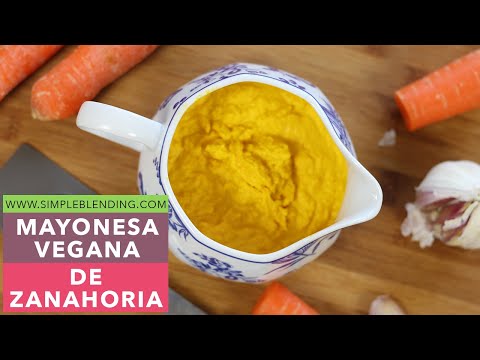 Receta de veganesa de zanahoria