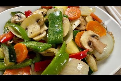 Receta de vegetales fritos