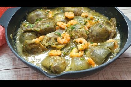 Receta de alcachofas en salsa verde