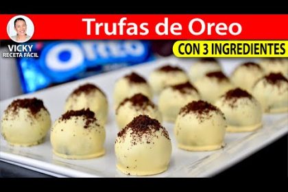 Receta de trufas de oreo