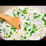 Receta de arroz al cilantro