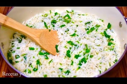 Receta de arroz al cilantro