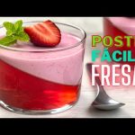 Receta de vasitos de yogur con fresas naturales