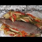 Receta de trucha en papillote