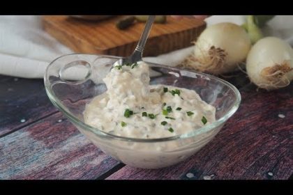 Receta de trucha al vapor con salsa tártara