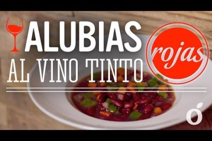 Receta de alubias al vino tinto