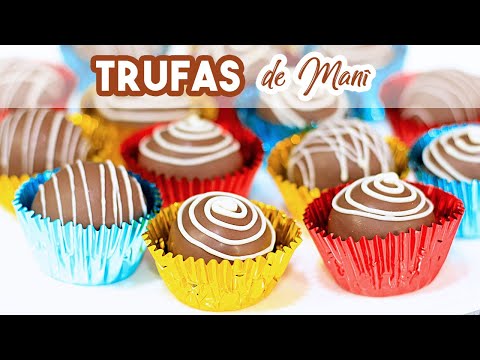 Receta de trufas de chocolate y maní