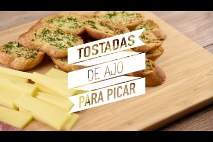 Receta de tostadas con ajo