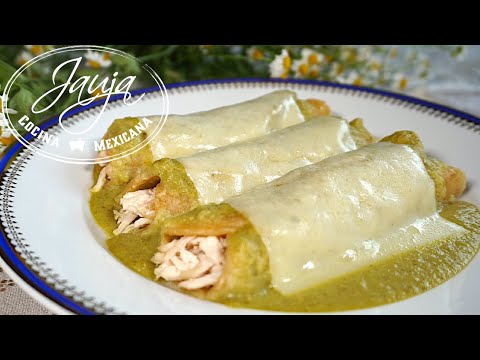 Receta de verdaderas enchiladas suizas