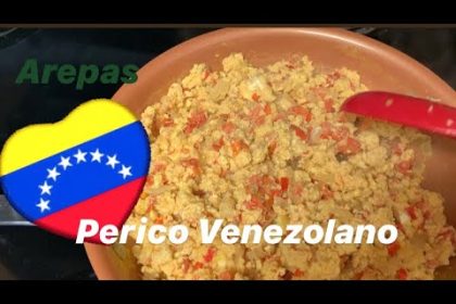 Receta de arepa perico