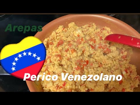 Receta de arepa perico