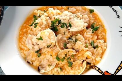 Receta de arroz caldoso con almejas