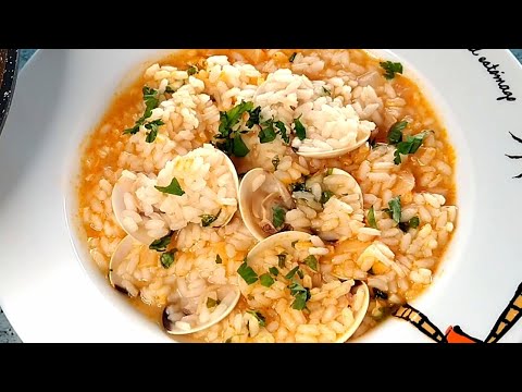 Receta de arroz caldoso con almejas