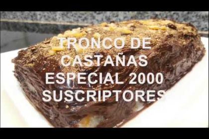 Receta de tronco de castañas