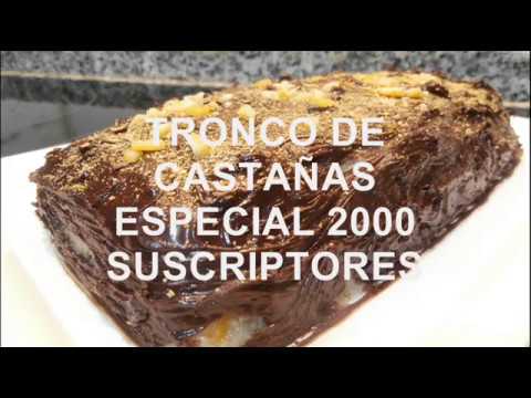 Receta de tronco de castañas