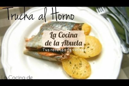 Receta de trucha asalmonada al horno