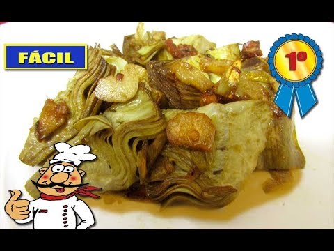 Receta de alcachofas al ajillo