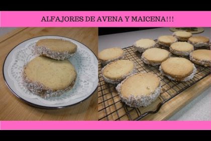 Receta de alfajores de avena y maicena