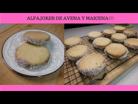 Receta de alfajores de avena y maicena