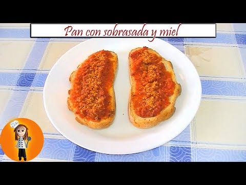 Receta de tostadas de sobrasada con miel