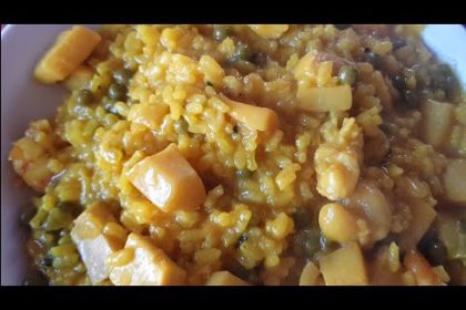 Receta de arroz caldoso en olla express