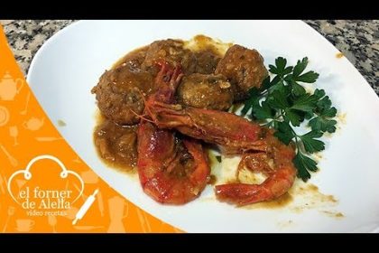 Receta de albóndigas de gambas