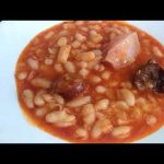 Receta de alubias con chorizo de bote