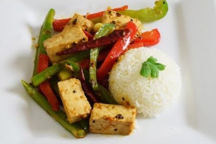 Receta de verduras salteadas con tofu