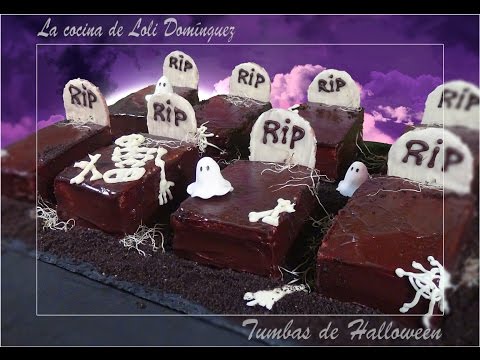 Receta de tumbas de chocolate para halloween