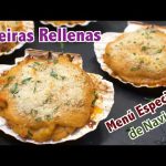 Receta de vieiras rellenas de merluza y gambas