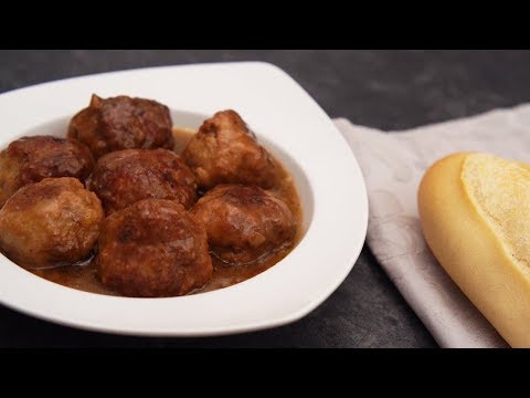 Receta de albóndigas orientales con salsa de maní