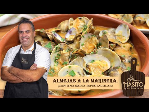 Receta de almejas en salsa de almendras