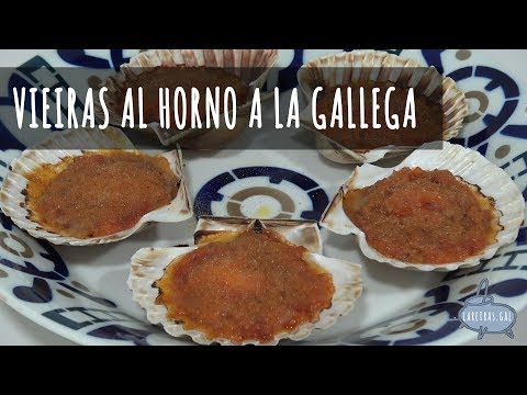 Receta de vieiras al horno