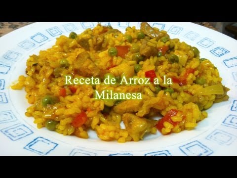 Receta de arroz a la milanesa para niños