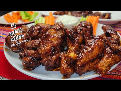 Receta de alitas de pollo en salsa bbq artesanal