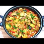 Receta de verduras guisadas con pollo