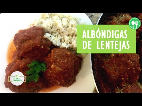 Receta de albóndigas de lentejas veganas