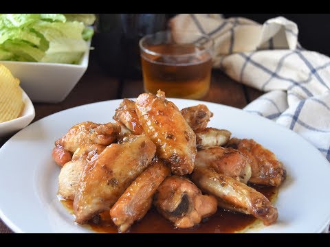 Receta de alitas de pollo al caramelo de soja