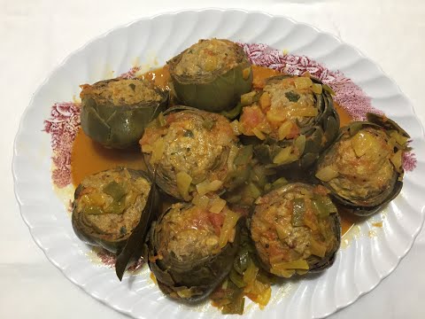 Receta de alcachofas rellenas fritas