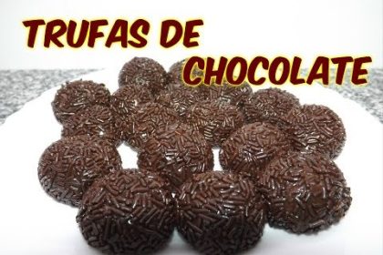 Receta de trufas de chocolate caseras y fáciles